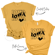 Load image into Gallery viewer, MTO / Iowa Repeating + Heart, tees