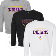 Load image into Gallery viewer, MTO / Indianola Indians Baseball, toddler+youth crewneck