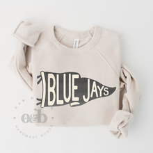 Load image into Gallery viewer, MTO / Retro Flag Mascot Sweatshirt, bluejays