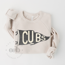 Load image into Gallery viewer, MTO / Retro Flag Mascot Sweatshirt, cubs