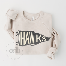 Load image into Gallery viewer, MTO / Retro Flag Mascot Sweatshirt, hawks