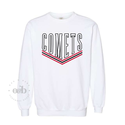 RTS / Comets Outline + Arrows, white