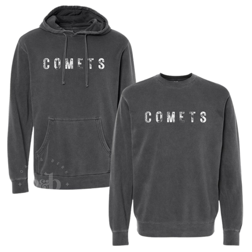 MTO / Comets Distressed Crewneck + Hoodie, adult