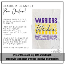 Load image into Gallery viewer, RTS | Waukee Stadium Blanket