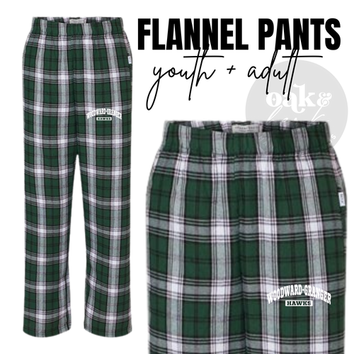 MTO / Woodward-Granger Flannel Pants, youth+adult