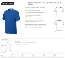 Load image into Gallery viewer, MTO | Carroll Chargers Baseball, Sport-Tek Competitor Tee {youth, adult + TALL}