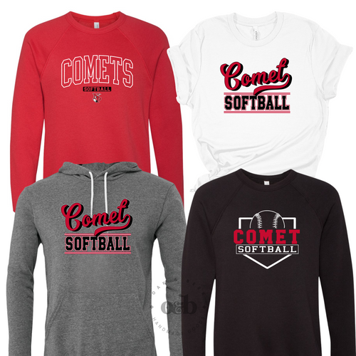 MTO / Comet Softball, bella+canvas