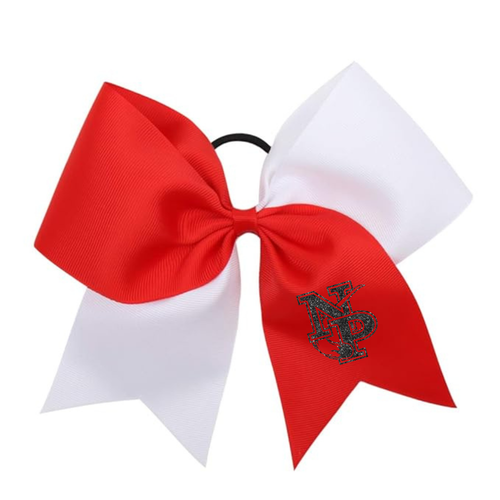RTS / North Polk Cheer Bow, red+white