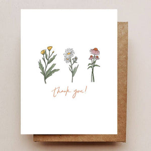 Wildflower Thank You Card