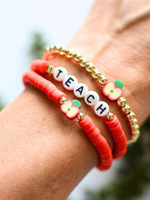 Load image into Gallery viewer, RTS / Red Teacher Bracelet Stack