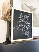Load image into Gallery viewer, RTS / Hello Fall Laser 3D Wood Sign