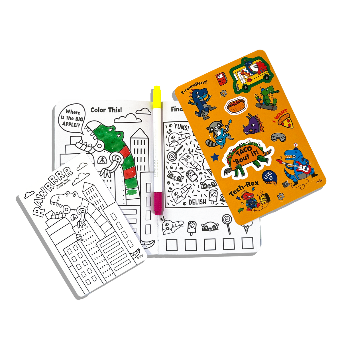 RTS / Let's Go!: Activity & Coloring Kit - Kitty In The City – Oak and Berk