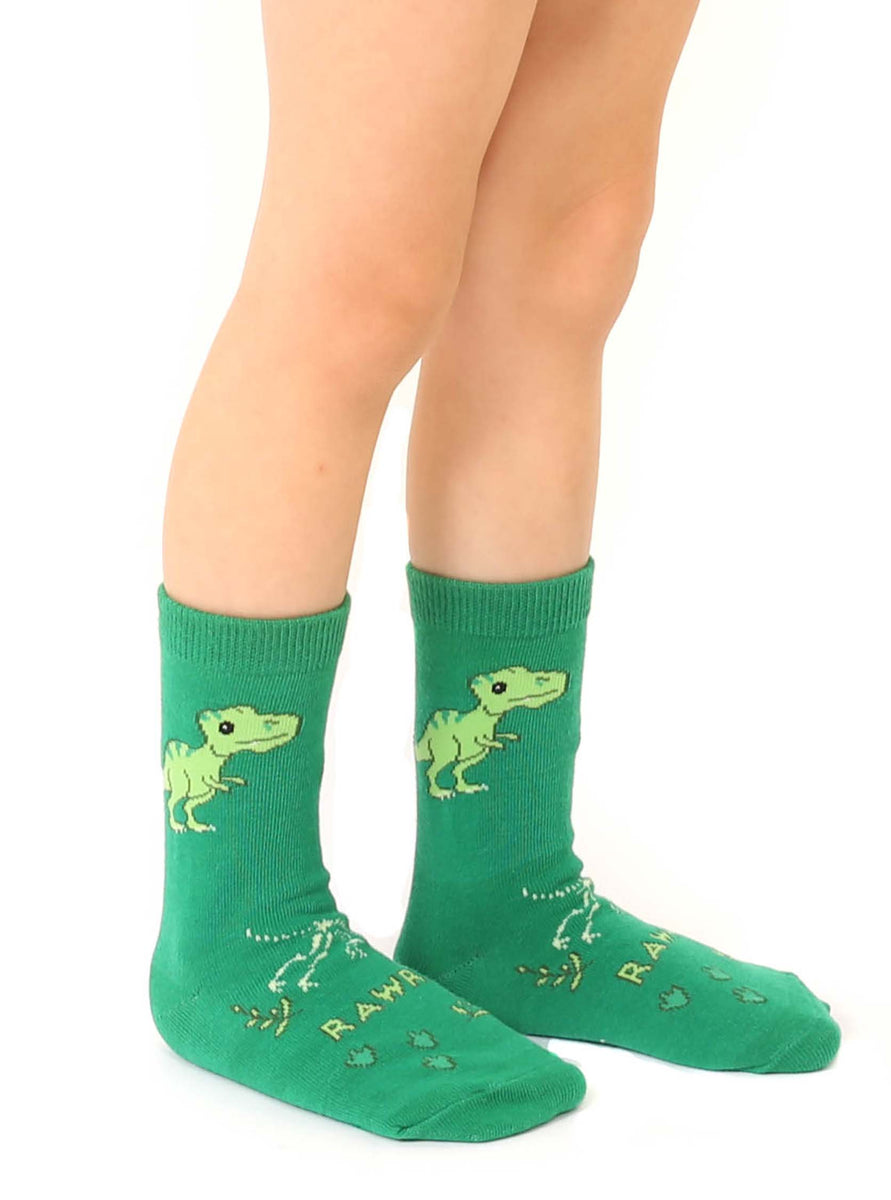 RTS / 3D Packaged Socks Kids - Dinosaur – Oak and Berk