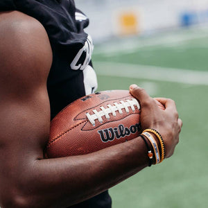 RTS / Game Day Black/Gold Hair Tie Bracelets