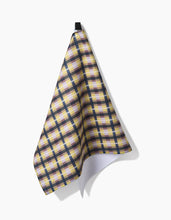 Load image into Gallery viewer, Crossbarred Yellow Tea Towel