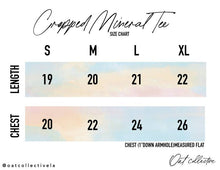 Load image into Gallery viewer, CUSTOM | Cropped Mineral Graphic Tee, oat collective