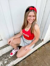 Load image into Gallery viewer, RTS / Two-Toned Black/Red Structured Headband