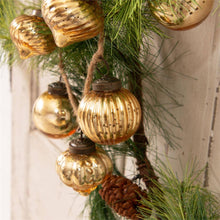 Load image into Gallery viewer, RTS / Gold Mercury Glass Ornaments Garland