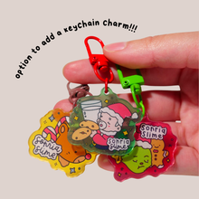 Load image into Gallery viewer, RTS / Santa Claus&#39;s Cookies &amp; Milk Slime: +  Keychain Charm