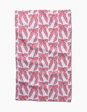 Load image into Gallery viewer, Geometry / Striped Bows Tea Towel