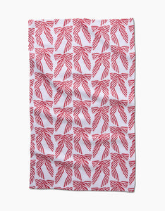 Geometry / Striped Bows Tea Towel