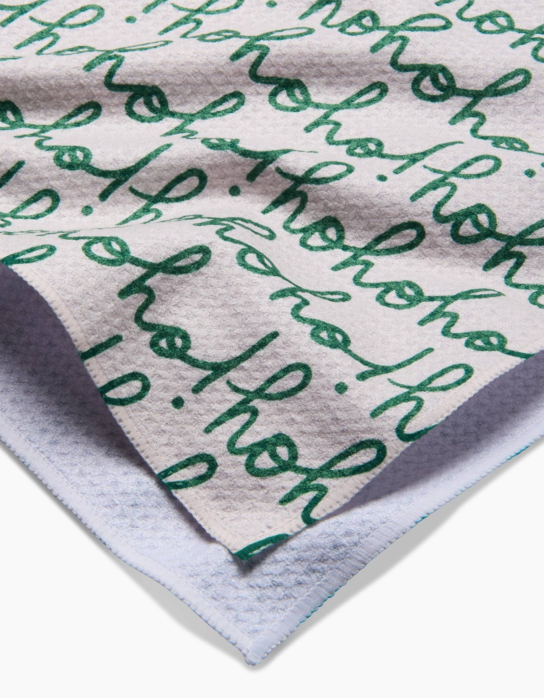 RTS / Ho Ho Holiday Green Tea Towel