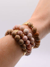 Load image into Gallery viewer, RTS / MOM Stone Stretch Bracelet: Pink