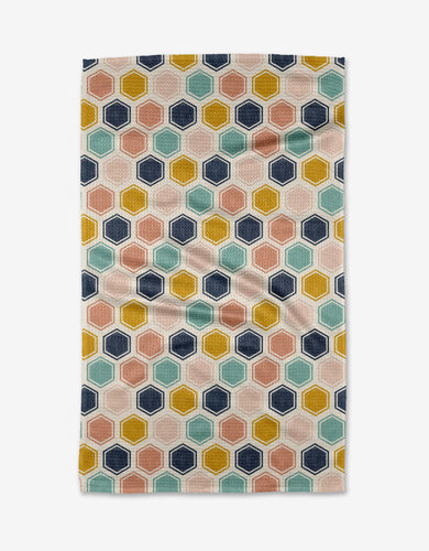 Geometry / Pollen Patchwork Tea Towel