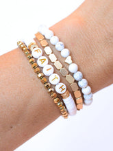 Load image into Gallery viewer, RTS / Faith Gold Beaded Bracelet Set