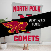 Load image into Gallery viewer, RTS | Ankeny Hawks Blanket