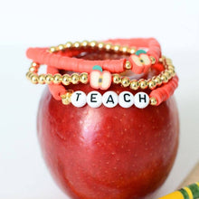Load image into Gallery viewer, RTS / Red Apple TEACH Bracelet Set