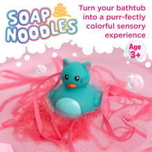 Load image into Gallery viewer, RTS / Bathtime Soap Noodles: Puddles the Kitty
