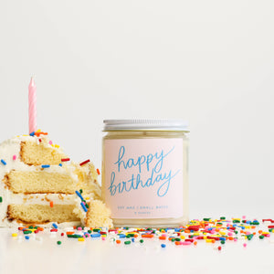 RTS / Happy Birthday - 8 oz Soy Candle