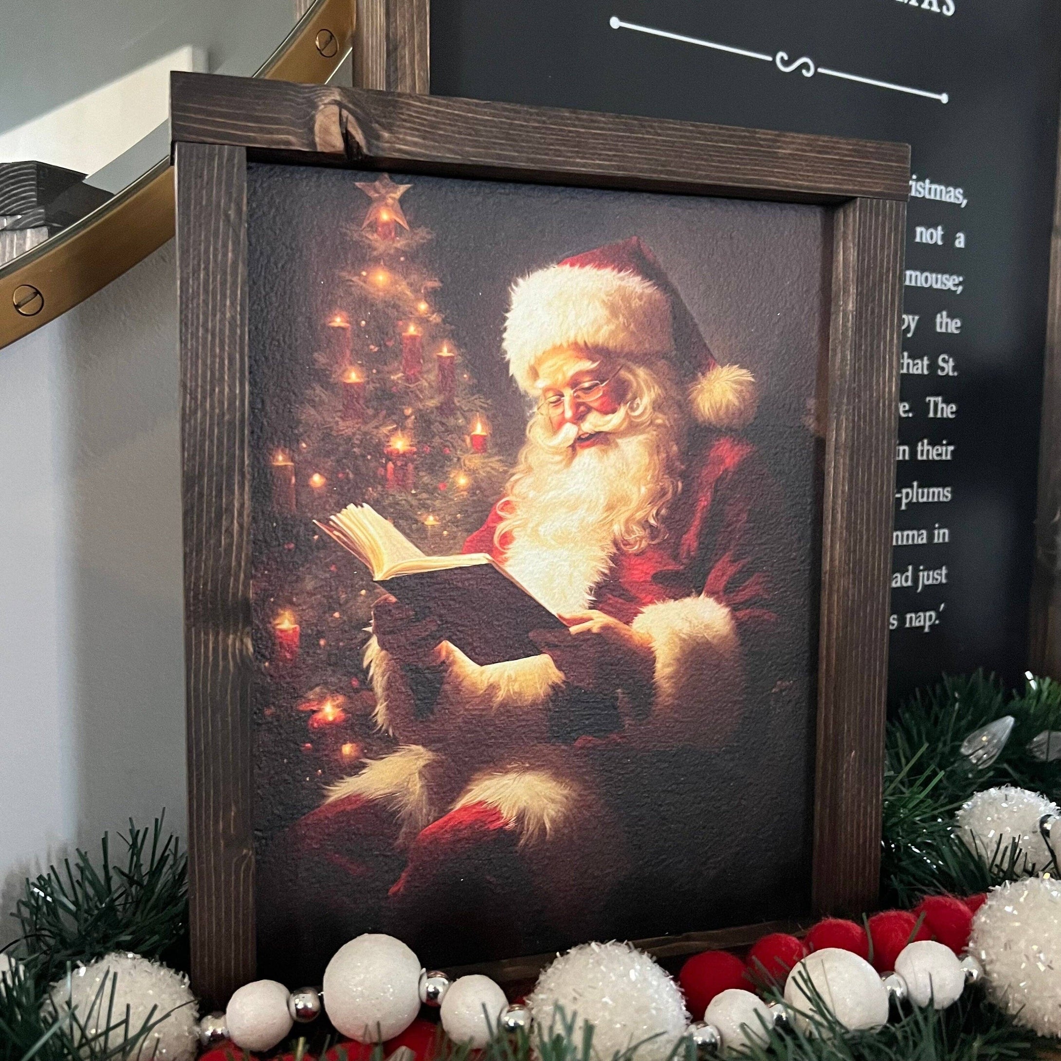 RTS / Vintage Santa Reading