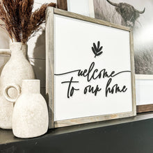 Load image into Gallery viewer, RTS / Welcome To Our Home Sign