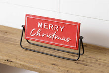 Load image into Gallery viewer, RTS / Reversible Metal Sign - Merry Christmas + Gather