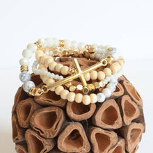 Load image into Gallery viewer, RTS / Gold Cross Bracelet Set