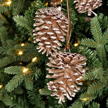 Load image into Gallery viewer, RTS / Champagne Glitter Pinecone Trio Cluster