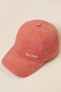 RTS / Mama Embroidered Hat, burnt orange