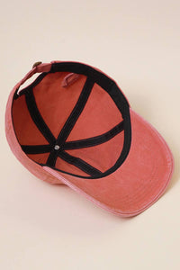 RTS / Mama Embroidered Hat, burnt orange