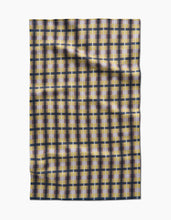 Load image into Gallery viewer, Crossbarred Yellow Tea Towel