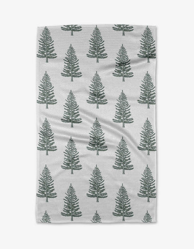 Geometry / Frosted Trees Tea Towel