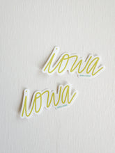 Load image into Gallery viewer, Iowa Script Sticker