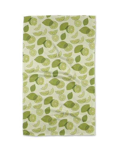Geometry / Limes Tea Towel