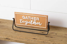 Load image into Gallery viewer, RTS / Reversible Metal Sign - Merry Christmas + Gather