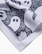 Load image into Gallery viewer, Swirling Ghosts Tea Towel