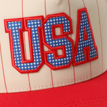 Load image into Gallery viewer, RTS / USA Gingham Red Hat
