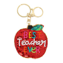 Load image into Gallery viewer, RTS / Best Teacher Ever Beaded Keychain