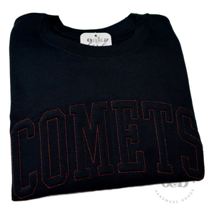 RTS / Comets, embossed+embroidered