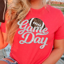 Load image into Gallery viewer, MTO / Faux Sequin Game Day, red